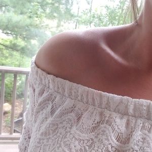 Goddess Off the Shoulder Lace Blouse